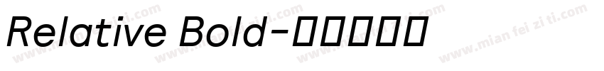 Relative Bold字体转换